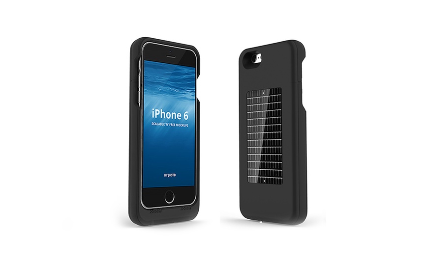 Image 1: Solar Charging Case for iPhone