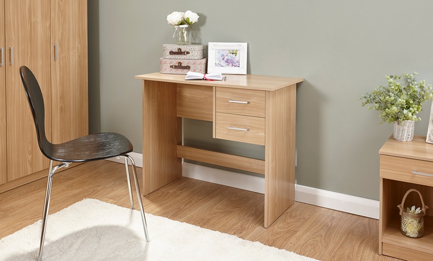 Image 14: Simple Two-Drawer Desk