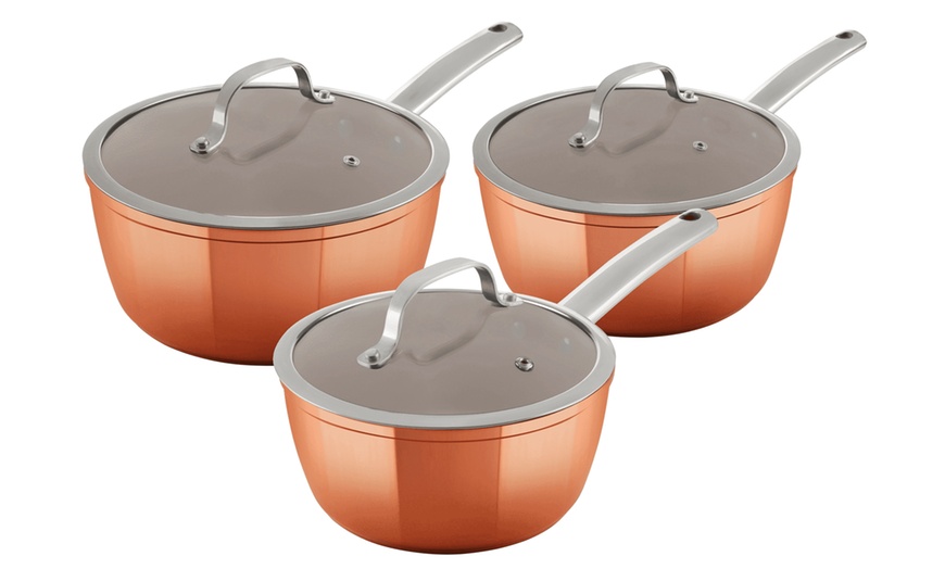 Image 15: Tower Copper 5-Piece Pan Set