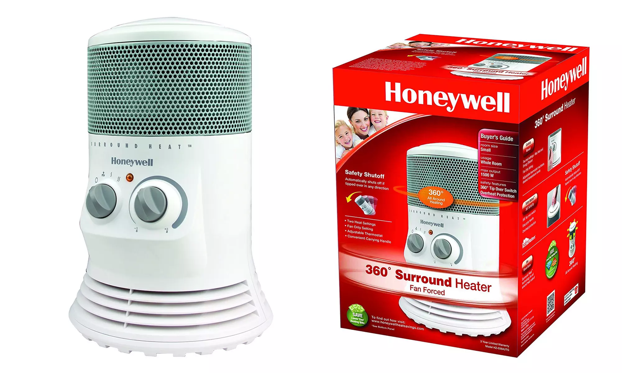 Honeywell 360° Surround Fan Forced Whole Room Heater - Primary Image