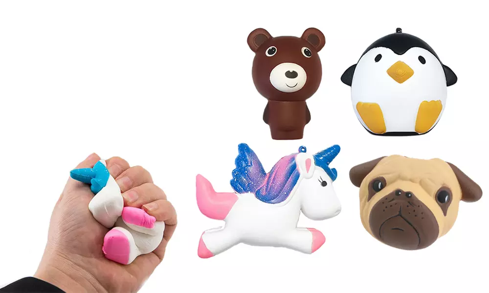 Three or Four Slow-Rising Giant Animal Squishy Toys - Primary Image