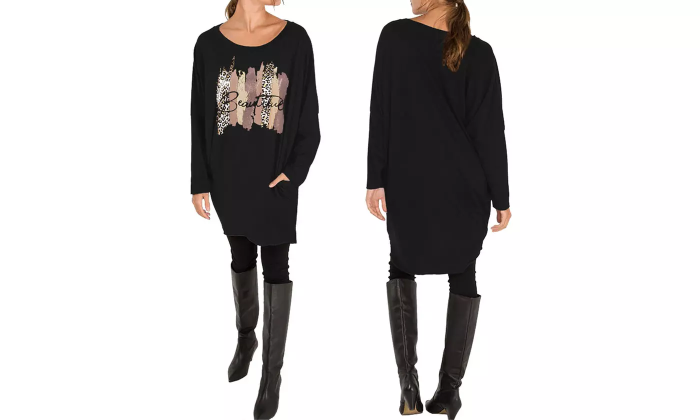 Leopard Print Baggy Top