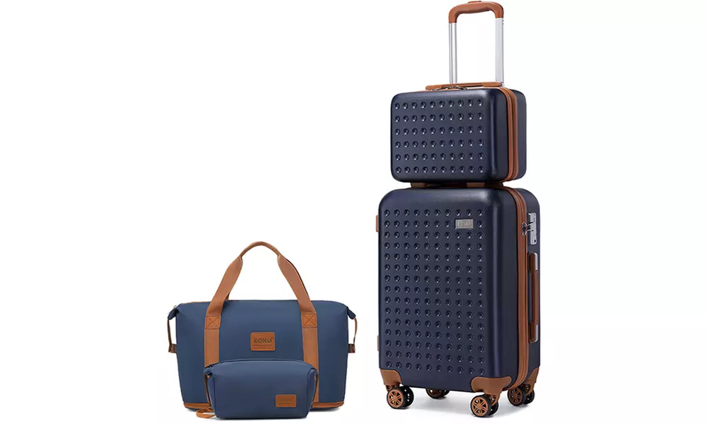 Reisekoffer bzw. Reisekoffer-Set mit Reisetasche und Kulturbeutel