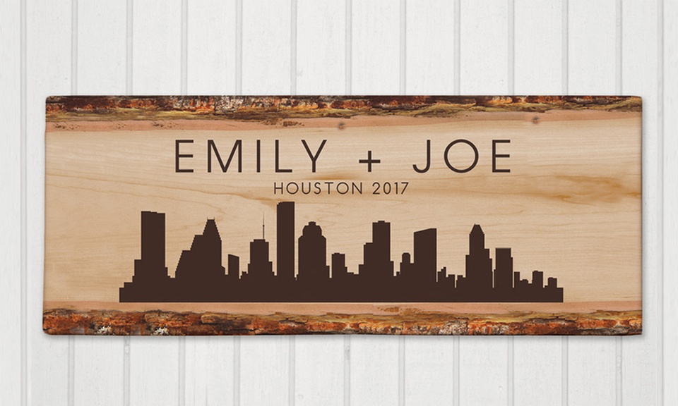 Up to 50% Off Custom Skyline Canvas from GiftsForYouNow.com