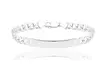 Italian Heavy Link ID Bracelet in Solid Sterling Silver - Second Medium