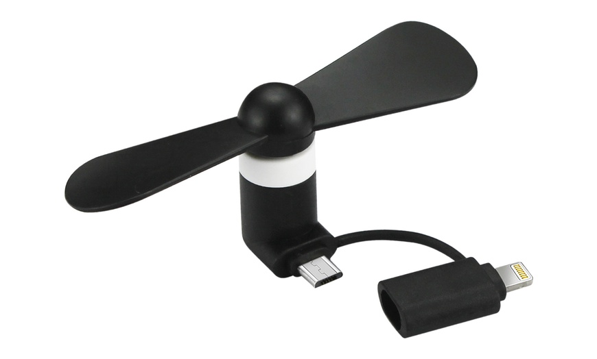 Image 1: Smartphone USB Fan