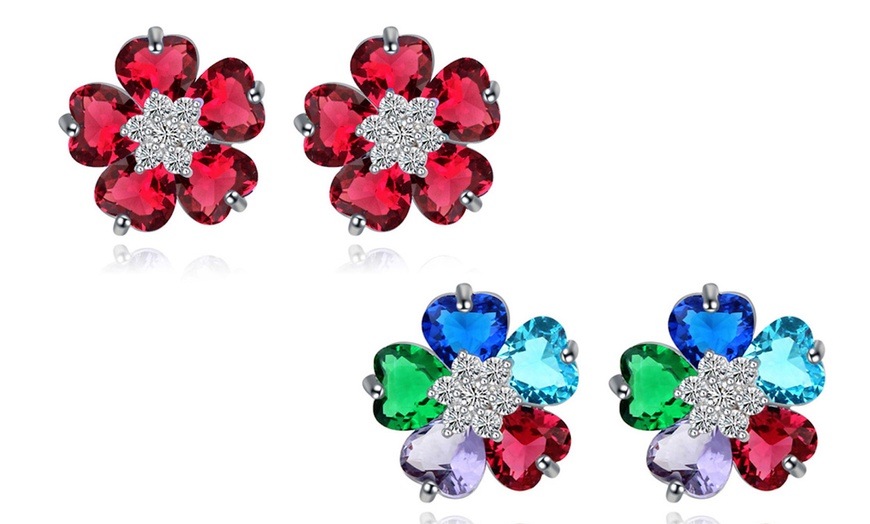 Image 26: Boucles d'oreilles fleur ou cœur