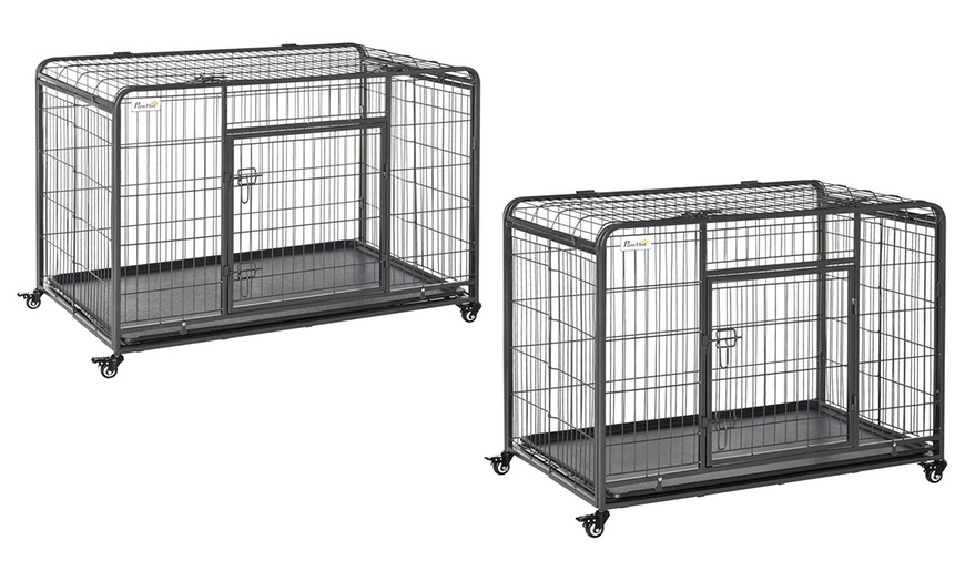 Image 1: PawHut Dog Kennel