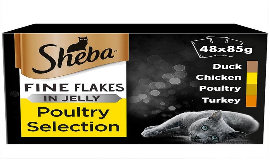 Image 2: Sheba Fine Flakes Cat Food Pouches