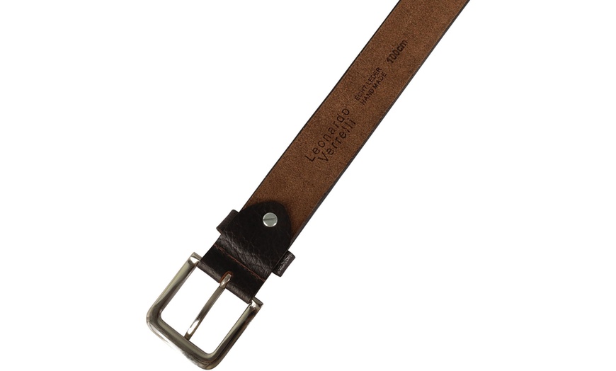 Image 21: Leonardo Verrelli Leder-Gürtel