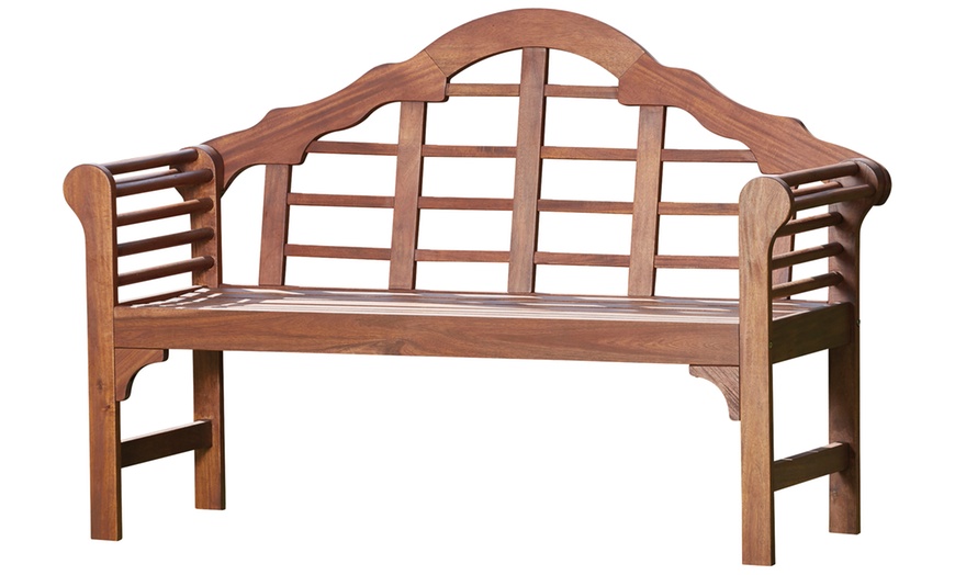 Image 4: Lutyens Acacia Bench, Coffee Table or Set