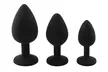 3Pc/Set Silicone Diamond Anal Plug Soft Massager Jewelry Anal Sex Toys Trainer - Second Medium
