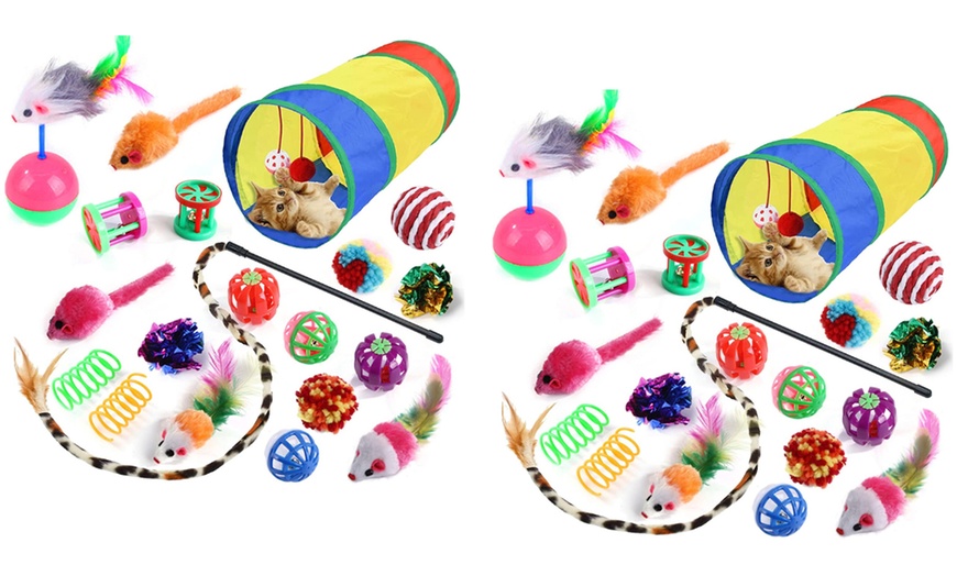 Image 12: One or Two 20-Piece Cat Toy Sets