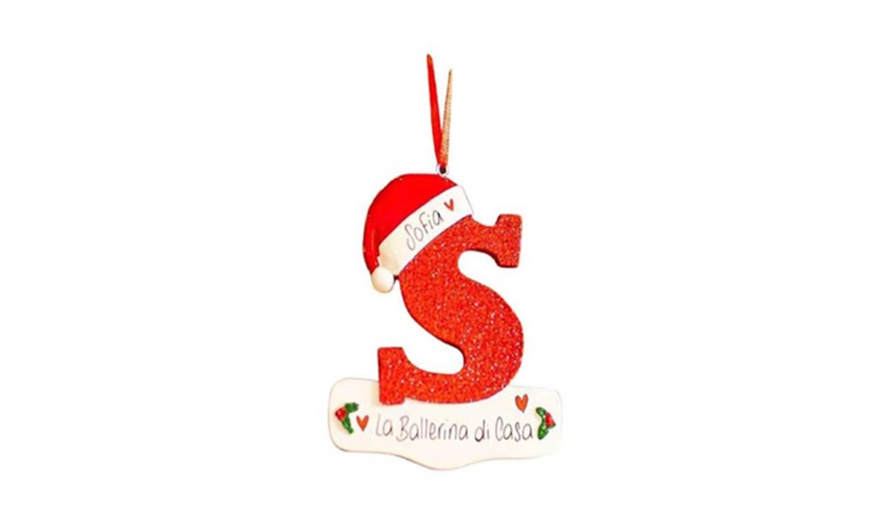 Image 21: Alphabet Initial Christmas Tree Letter Decoration
