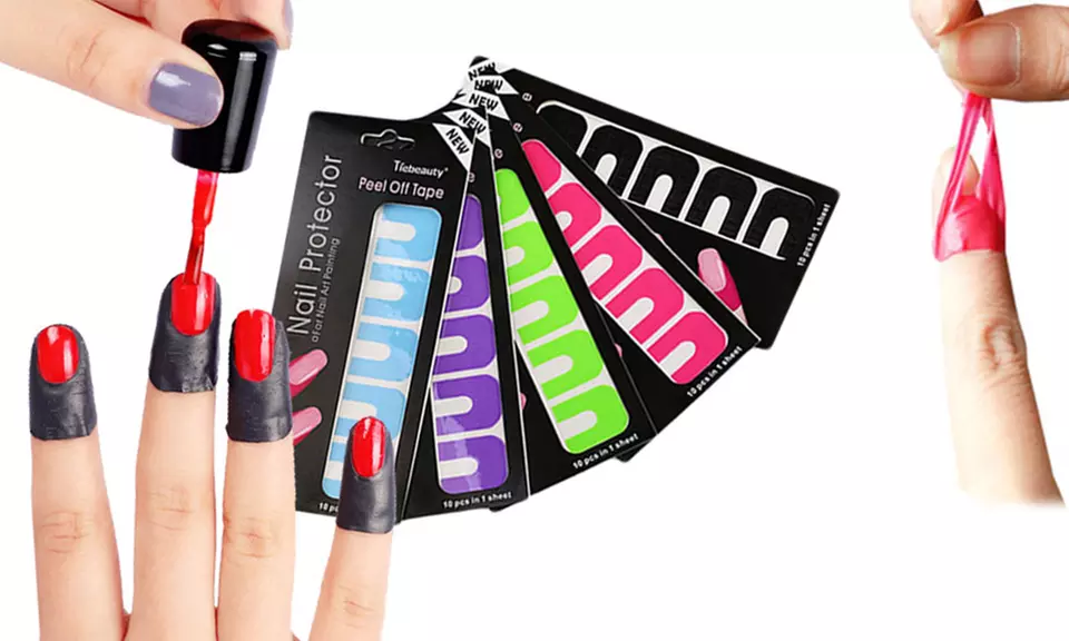 1x oder 2x 10er-Pack Nagellack-Übermalschutz in der Farbe nach Zufallsprinzip - Primary Image