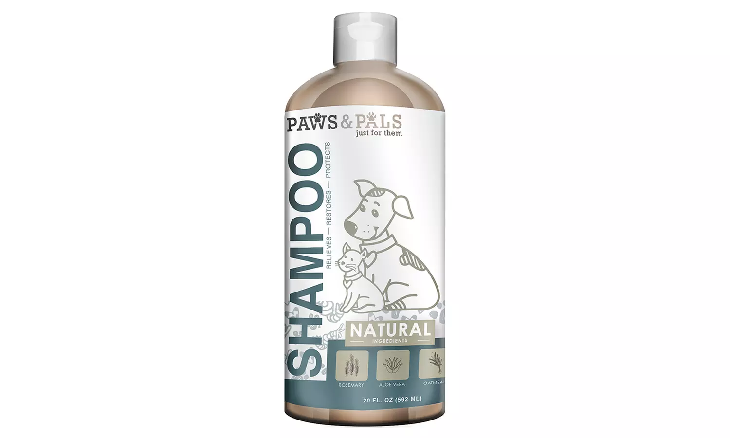 100% Organic Oatmeal Dog Conditioning Shampoo (20 oz.) - Primary Image