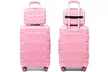 Maleta o juego de maletas de ruedas de ABS ligero en color rosa, con envío gratuito - Second Medium