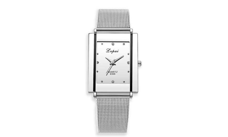 Image 3: Women's Silver Square Watch