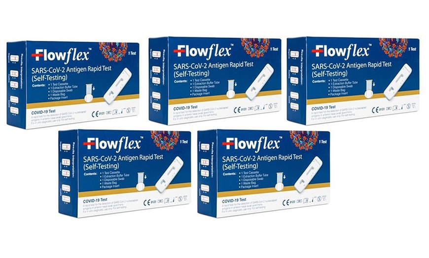 Image 8: Up to Five FlowFlex Rapid Lateral Flow Covid-19 Antigen Tests