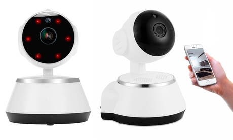 Telecamera di sorveglianza IP Wi-Fi, con movimento a 360°, risoluzione HD e MicroSD Kingston opzionale da 16GB o 32GB