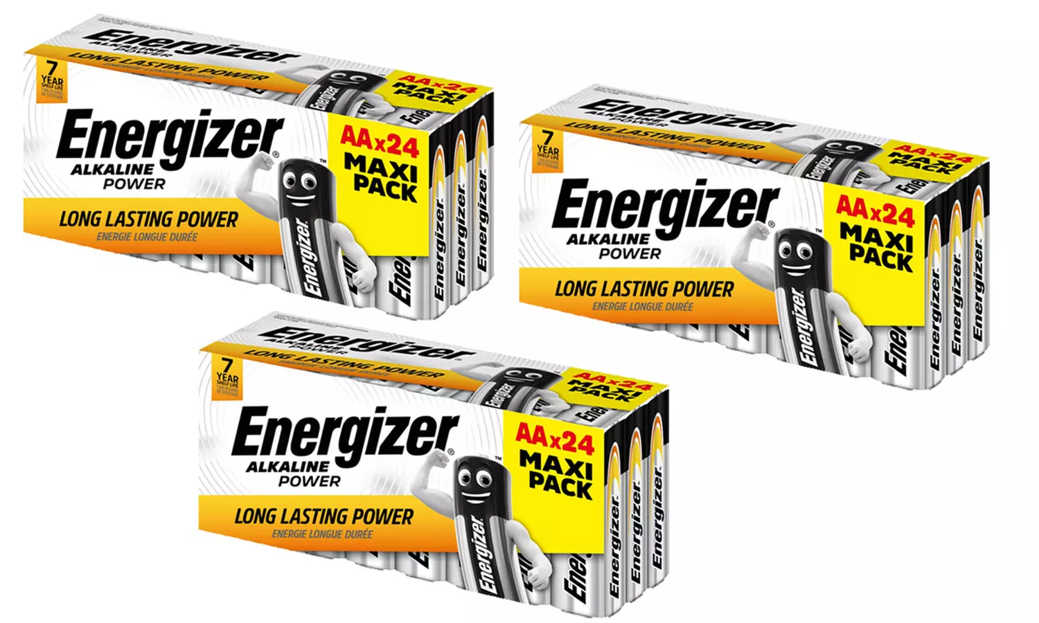 8, 16, 24, 48, 72, 96 oder 177 Energizer Alkaline AA- o. AAA-Batterien