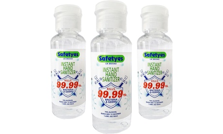 Gel igienizzante mani Safetyes da 60 ml con concentrazione di alcohol al 75%