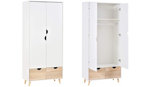 HomCom Two-Door Wardrobe