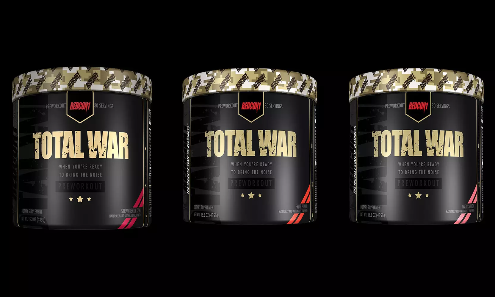 Redcon Total War Pre-Workout Supplement (30 Servings) - Primary Image