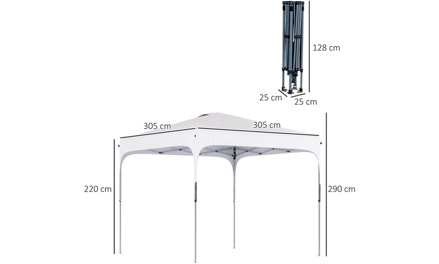 Image 33: Outsunny Portable Pop-Up Gazebo