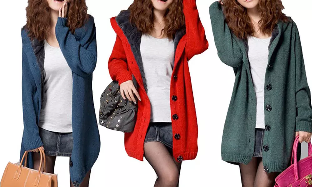 Gilet femme fourré à capuche - Primary Image