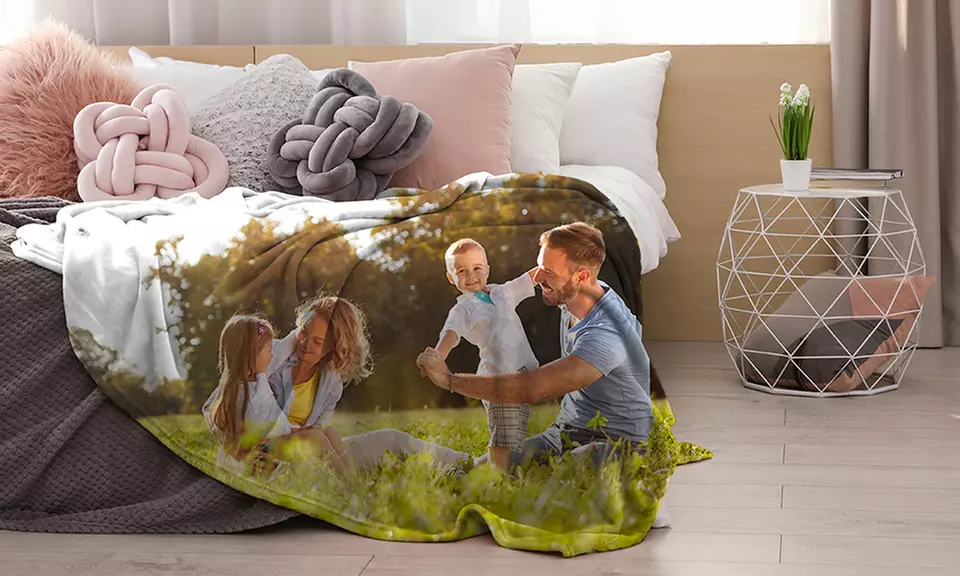 Plaid en polaire personnalisé