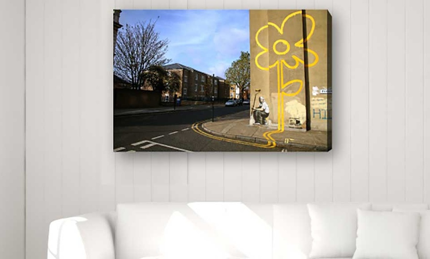 Image 9: Banksy Canvas Collection 