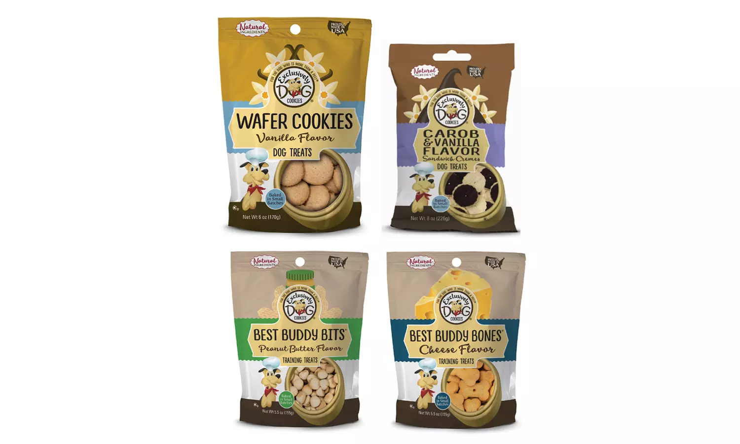 Exclusively Pet Perfect Pooch Dog-Cookie Gift Pack (4-Piece) - Second Medium