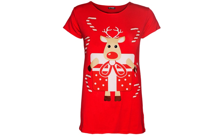 Image 6: T-Shirt avec motifs de Noël à manches courtes pour enfant