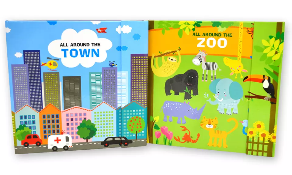 All Around Places Children's Board Book Set (2-Pack) - Primary Image