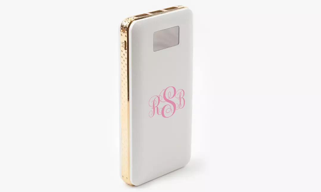 Personalized Power Bank 15000 MAH with Three Outputs from Monogram Online (77% Off) - Primary Image