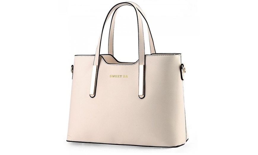 Image 5: Metallic tote tas