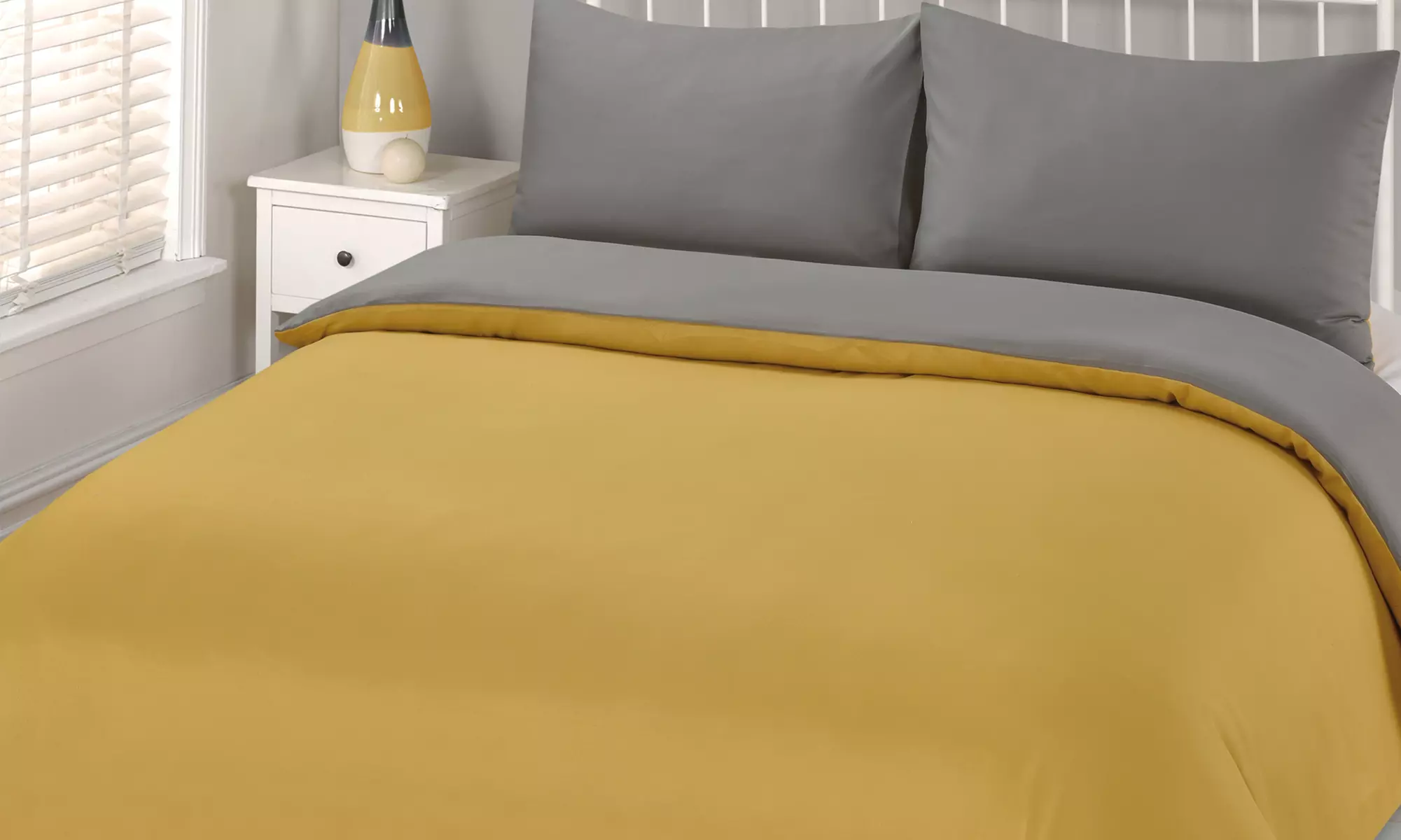 Parure de lit réversible, 100% microfibre - Second Medium