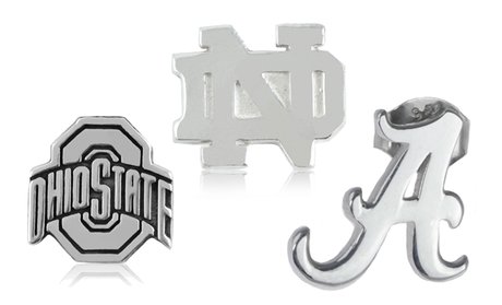 NCAA Sterling Silver Stud Earrings Set