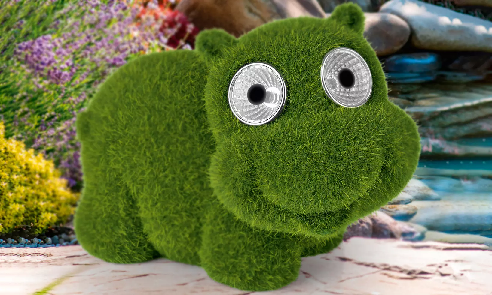 EASYmaxx Solar-LED-Figur Hippo - Primary Image