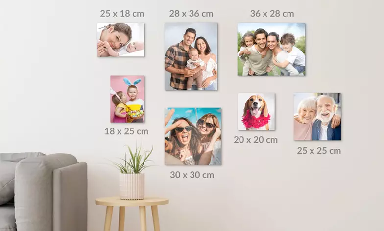 Moment op metaal: geprinte foto op aluminium