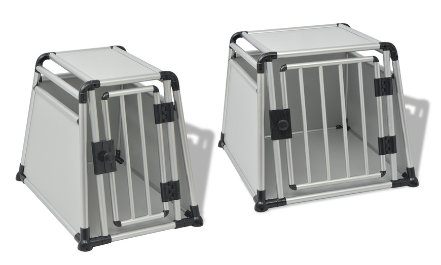 Image 1: Dog Aluminium Transport Box 