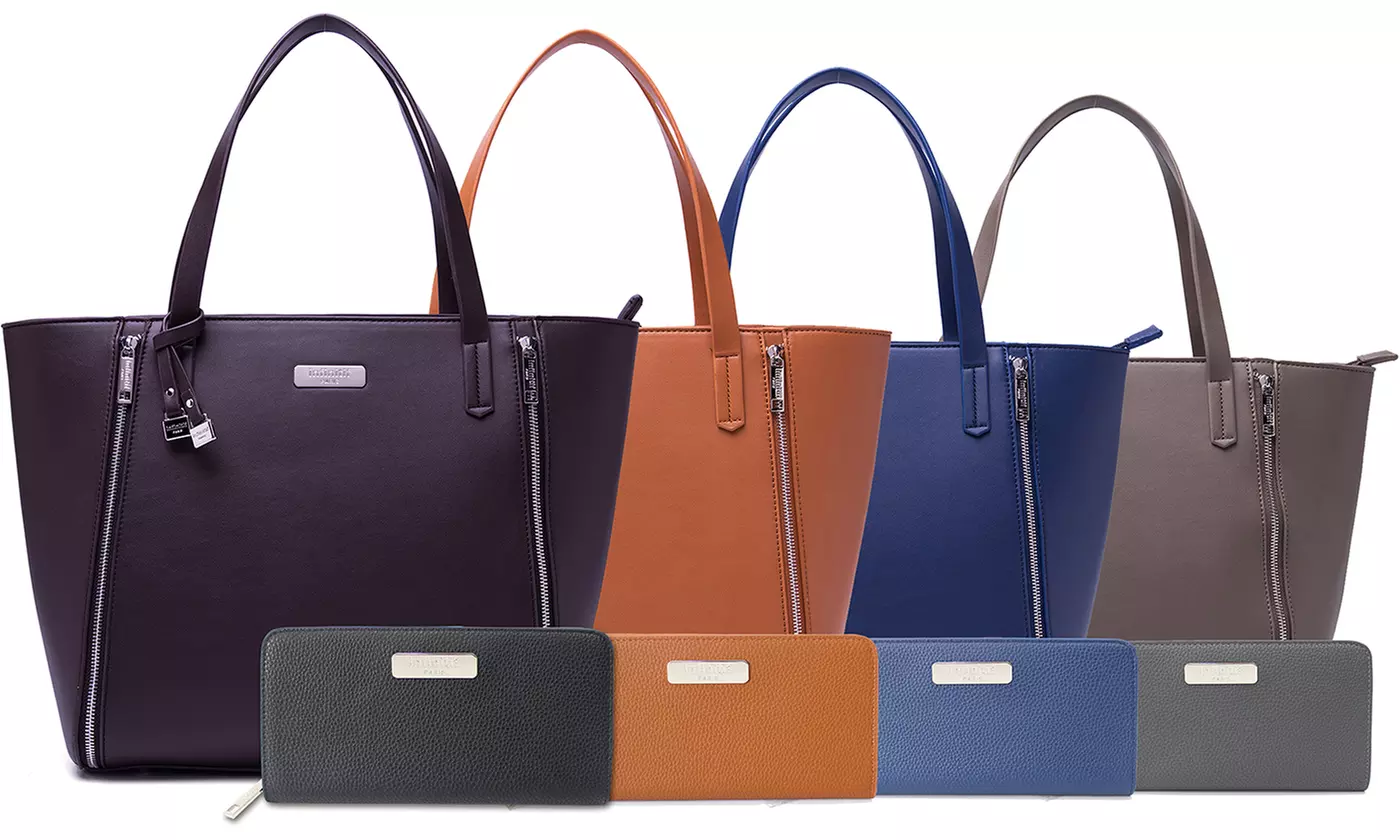 Sac cabas "Fuchsia" et/ou portefeuille "Alysson" de la marque Infinitif - Primary Image