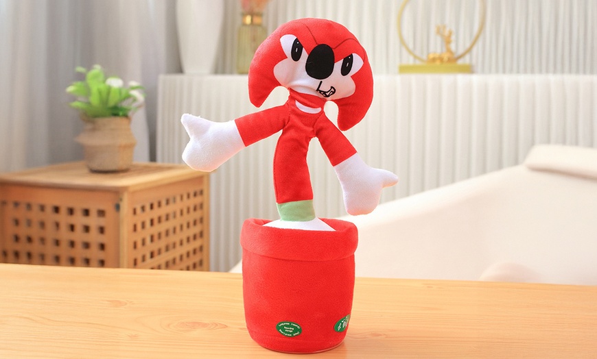 Image 4: Sonic Inspired Talking and Dancing Plush Toy