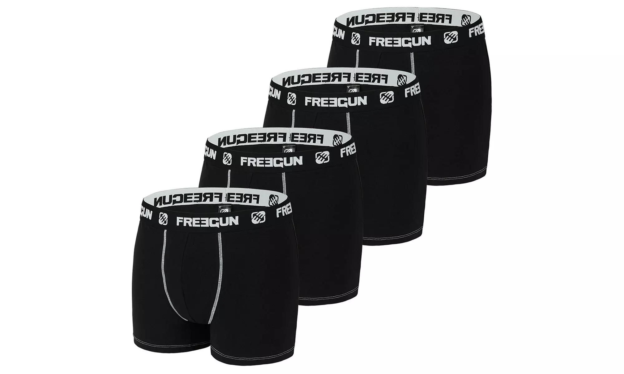 Pack di 4, 6 o 9 boxer da uomo Freegun, disponibili in vari modelli e taglie - Primary Image