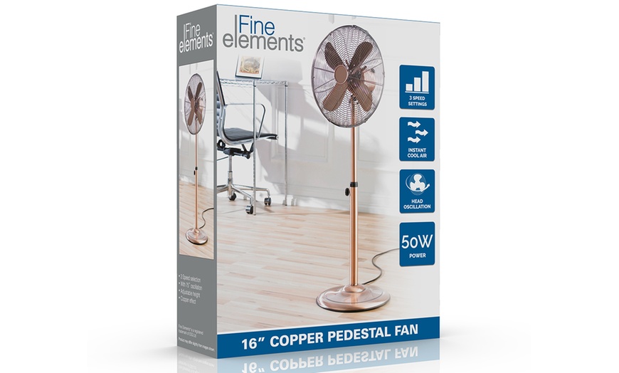 Image 7: Fine Elements 16" Pedestal Fan