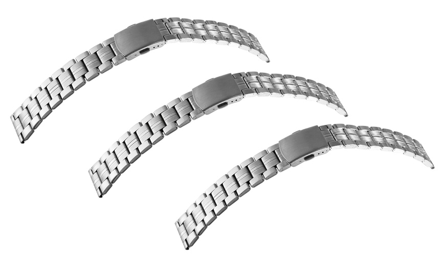 Image 14: 1x, 2x oder 3x Edelstahl-Band für Armbanduhr