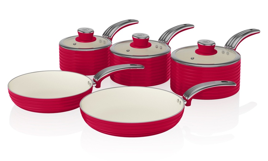 Image 42: Swan Retro Pans Set