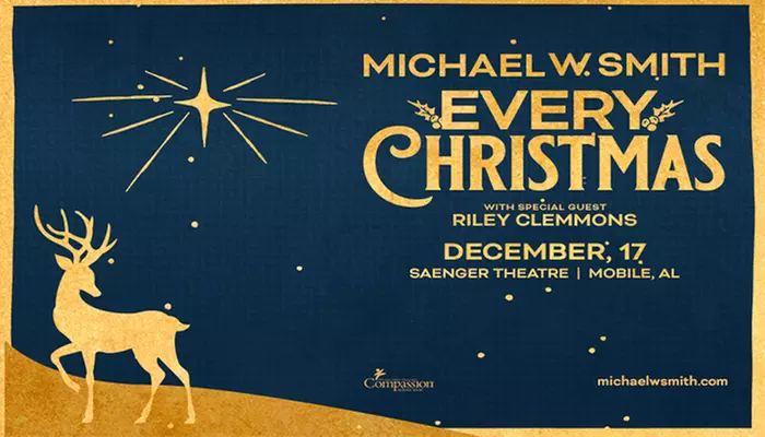 Michael W. Smith -EVERY CHRISTMAS with Special Guest Riley Clemmons on December 17 at 7:30 p.m. - Primary Image