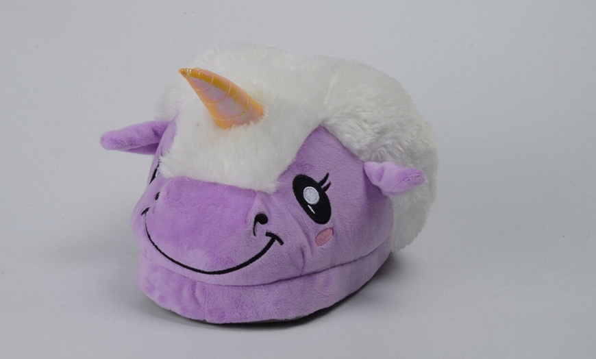 Image 10: Unisex Unicorn slippers